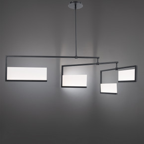 Linear/Island Geometric/Linear by W.A.C. Lighting ( 34 | PD-29256-BK Quartet ) 