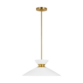 Pendants Metal Shade by Visual Comfort Studio ( 454 | EP1231MWTBBS Heath ) 