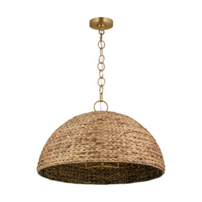 Pendants Glass Down by Visual Comfort Studio ( 454 | EP1383BBS Cay ) 