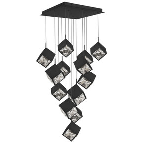 Pendants Multi-port/Cascade by W.A.C. Lighting ( 34 | PD-29313S-BK Ice Cube ) 