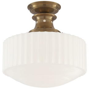 Semi-Flush Mts. Bowl Style by Visual Comfort Signature ( 268 | TOB 5150HAB-WG Milton Road ) 