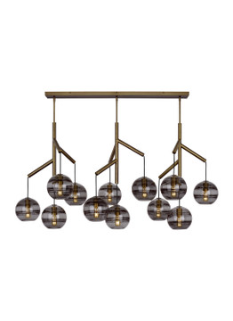 Linear/Island 4 Light + by Visual Comfort Modern ( 182 | 700SDNMPL3KR-LED927 Sedona ) 