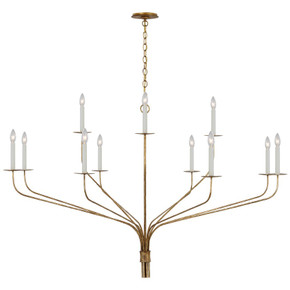 Large Chandeliers Candle by Visual Comfort Signature ( 268 | IKF 5753GI Belfair ) 