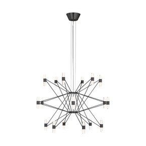 Large Chandeliers Glass Shade by Visual Comfort Modern ( 182 | SLCH24827BZ Lassell ) 