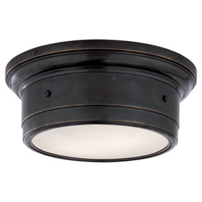 Flush Mounts Drum Shade by Visual Comfort Signature ( 268 | SS 4015BZ-WG Siena2 ) 