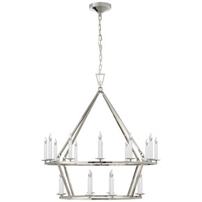 Mid. Chandeliers Candle by Visual Comfort Signature ( 268 | CHC 5178PN Darlana Ring ) 