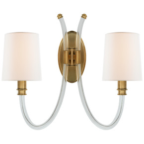 Sconces Double Candle by Visual Comfort Signature ( 268 | JN 2030CG/AB-L Clarice ) 