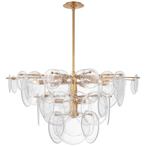 Large Chandeliers Glass Shade by Visual Comfort Signature ( 268 | ARN 5450G-CSG Loire ) 
