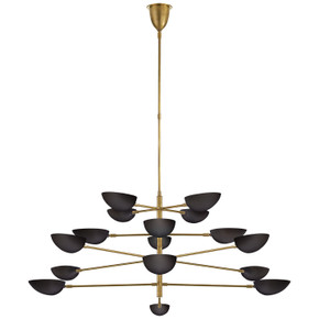 Large Chandeliers Metal Shade by Visual Comfort Signature ( 268 | ARN 5503HAB-BLK Graphic ) 