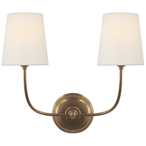 Sconces Double Candle by Visual Comfort Signature ( 268 | TOB 2008HAB-L Vendome ) 