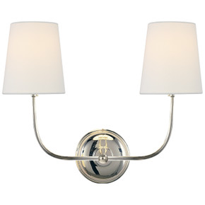 Sconces Double Candle by Visual Comfort Signature ( 268 | TOB 2008PN-L Vendome ) 