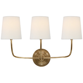 Sconces Triple Candle by Visual Comfort Signature ( 268 | TOB 2009HAB-L Vendome ) 