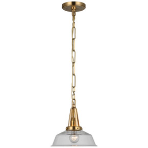 Mini Pendants Glass Down by Visual Comfort Signature ( 268 | CHC 5460AB-CG Layton ) 