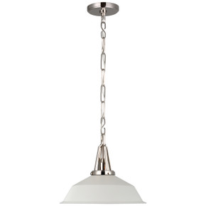 Pendants Metal Shade by Visual Comfort Signature ( 268 | CHC 5461PN-WHT Layton ) 