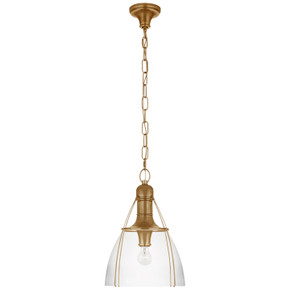 Pendants Glass Down by Visual Comfort Signature ( 268 | CHC 5475AB-CG Prestwick ) 