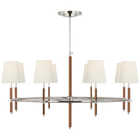 Large Chandeliers Candle by Visual Comfort Signature ( 268 | TOB 5588PN/NAT-L Bryant Wrapped ) 
