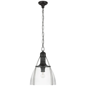 Pendants Glass Down by Visual Comfort Signature ( 268 | CHC 5476BZ-CG Prestwick ) 