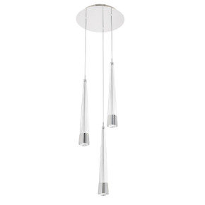 Pendants Multi-port/Cascade by W.A.C. Lighting ( 34 | PD-59403R-CH Quill ) 