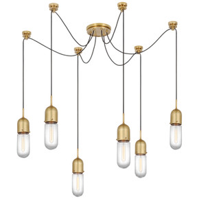Pendants Multi-port/Cascade by Visual Comfort Signature ( 268 | TOB 5645HAB-CG-6 Junio ) 