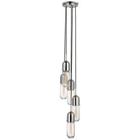 Pendants Multi-port/Cascade by Visual Comfort Signature ( 268 | TOB 5645PN-CG-5 Junio ) 