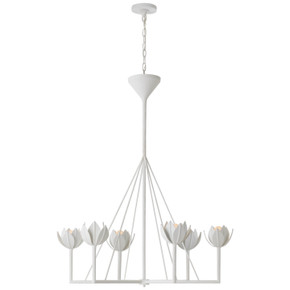 Large Chandeliers Metal Shade by Visual Comfort Signature ( 268 | JN 5004PW Alberto ) 
