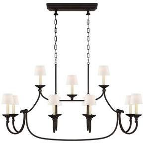 Linear/Island 4 Light + by Visual Comfort Signature ( 268 | CHC 5495AI-L Flemish ) 