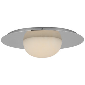 Flush Mounts Glass Down by Visual Comfort Signature ( 268 | KW 4007PN-ALB Fosse ) 