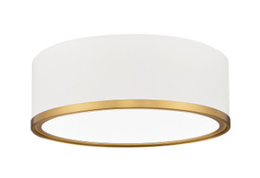 Flush Mounts Metal Shade by Z-Lite ( 224 | 1018F12-MW-MGLD-LED Bradley ) 