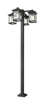 Exterior Post/Pier Head by Z-Lite ( 224 | 531-4-536P-BK Portland ) 