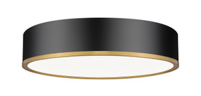 Flush Mounts Metal Shade by Z-Lite ( 224 | 1018F20-MB-MGLD-LED Bradley ) 