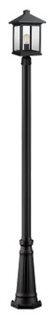 Exterior Post/Pier Head by Z-Lite ( 224 | 531PHBR-519P-BK Portland ) 
