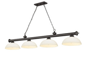 Linear/Island 4 Light + by Z-Lite ( 224 | 2306-4BRZ-DMO14 Cordon ) 