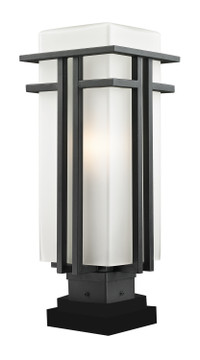 Exterior Post/Pier Head by Z-Lite ( 224 | 549PHB-SQPM-BK Abbey ) 