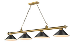 Linear/Island 4 Light + by Z-Lite ( 224 | 2306-4RB-MB15 Cordon ) 