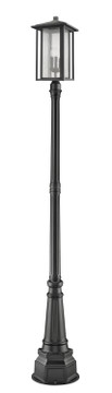 Exterior Post/Pier Head by Z-Lite ( 224 | 554PHXLR-564P-BK Aspen ) 
