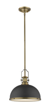 Pendants Metal Shade by Z-Lite ( 224 | 725P12-BRZ+HBR Melange ) 