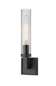 Sconces Single Glass by Z-Lite ( 224 | 3031-1S-BRZ Beau ) 