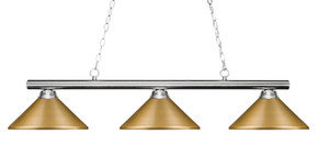 Linear/Island 3 Light Bar by Z-Lite ( 224 | 155-3CH-MSG Sharp Shooter ) 