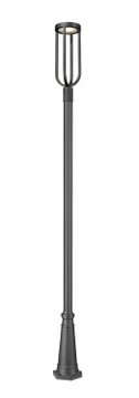 Exterior Post/Pier Head by Z-Lite ( 224 | 5005PHB-519P-BK-LED Leland ) 