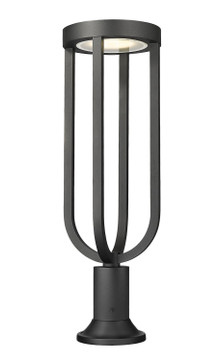 Exterior Post/Pier Head by Z-Lite ( 224 | 5005PHB-553PM-BK-LED Leland ) 