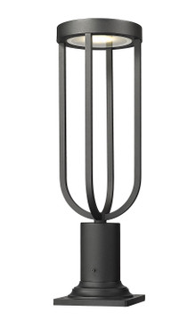 Exterior Post/Pier Head by Z-Lite ( 224 | 5005PHM-533PM-BK-LED Leland ) 
