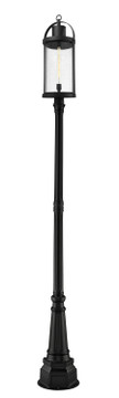 Exterior Post/Pier Head by Z-Lite ( 224 | 569PHXL-564P-BK Roundhouse ) 