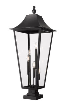 Exterior Post/Pier Head by Z-Lite ( 224 | 5008PHXXLS-SQPM-BK Gannon ) 