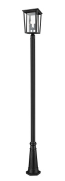 Exterior Post/Pier Head by Z-Lite ( 224 | 571PHBR-519P-BK Seoul ) 
