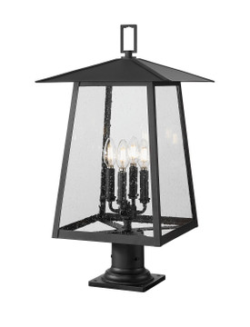 Exterior Post/Pier Head by Z-Lite ( 224 | 5015PHBR-533PM-BK Rainer ) 