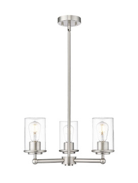 Mini Chandeliers Glass Shade by Z-Lite ( 224 | 742-3BN Thayer ) 