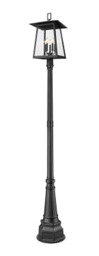 Exterior Post/Pier Head by Z-Lite ( 224 | 5015PHXLR-564P-BK Rainer ) 