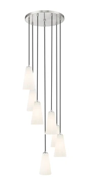 Mini Chandeliers Multi-Port/Cascade by Z-Lite ( 224 | 3043P6-7R-BN Farrell ) 