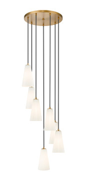 Mini Chandeliers Multi-Port/Cascade by Z-Lite ( 224 | 3043P6-7R-MGLD Farrell ) 