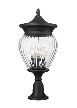 Exterior Post/Pier Head by Z-Lite ( 224 | 5016PHBR-553PM-BK Davina ) 
